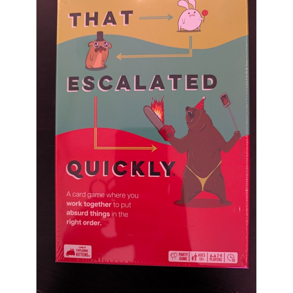 Exploding Kittens That Escalated Quickly Card Party Game New Sealed 810083045641